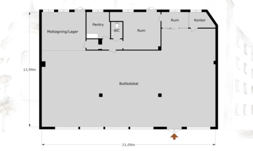lokalbild 1 - Butik på Föreningsgatan 10C